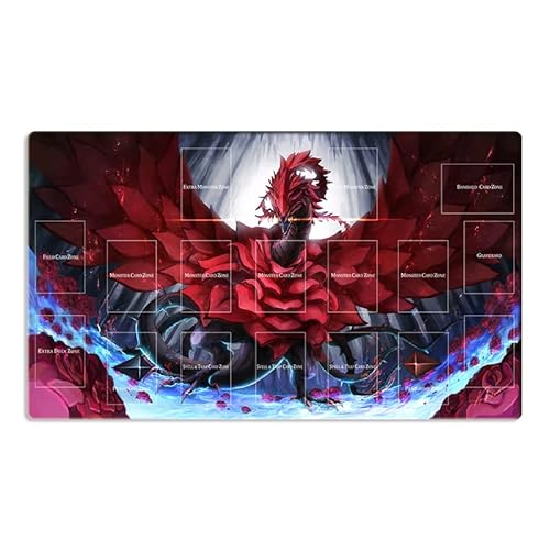 Yu-Gi-Oh! Playmat Black Rose Dragon TCG CCG - Juego de cartas de trading