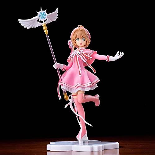 YUPADM Cardcaptor Sakura: Sakura Kinomoto Figura Personajes del Juego Estatua de Anime Modelo de Dibujos Animados Figuras de acción Colección de Juguetes Regalo Divertido Recuerdos para fanáticos
