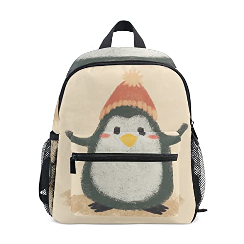 ZANHUGMI Mochila infantil Pingüino Ilustración Escuela Bolsa de Viaje Bolsa de Viaje