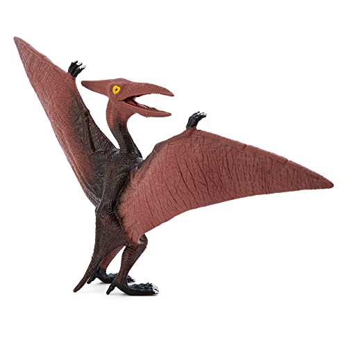 Zappi Co Kids Pterodactyl Black/Purple Dinosaur Toy (23cm Long) Colección de Dinosaurios realistas y detallados para niños - Figuras de acción para Jugar y Aprender