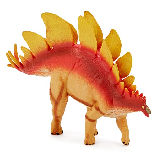 Zappi Co Kids Stegosaurus Dinosaur Toy (Longitud 20 cm) Colección de Dinosaurios realistas y detallados para niños - Figuras de acción para Jugar y Aprender