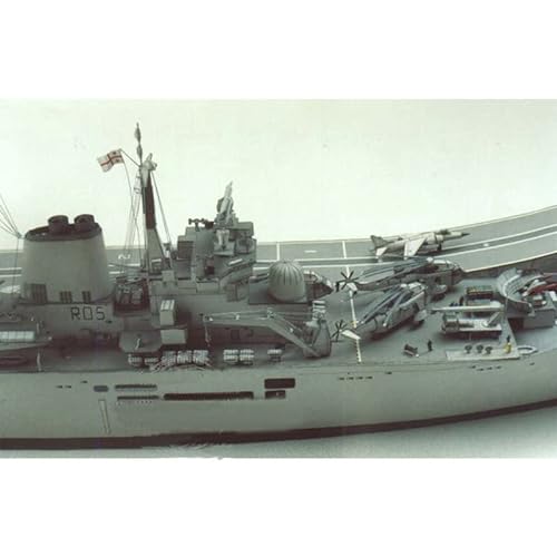 ZEZEFUFU 1/400 modelo de papel de portador de aviones HMS invencible R05 sin ensamblar, modelo militar de exposición de ciencia de aviación