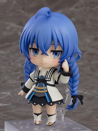 Zhongkaihua Jobless Reencarnation Anime Figura – Roxy Migurdia Q Version Action Face Movable Figure 10cm Cute PVC Statue Home Office Decor Ornament Collection Model Gift for Fans