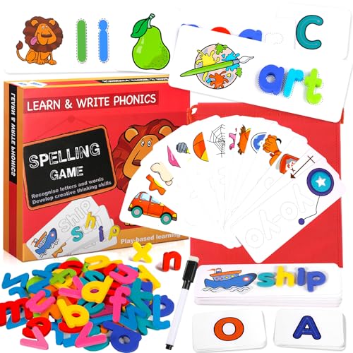 ZLPBAO Montessori Juegos Educativos Niños 3-8 Años, 106 Piezas Juegos Educativos Regalo Juguetes Niños Niña 2 3 4 5 años, Puzzle 3-6 Años Aprender a Leer Escribir Juegos