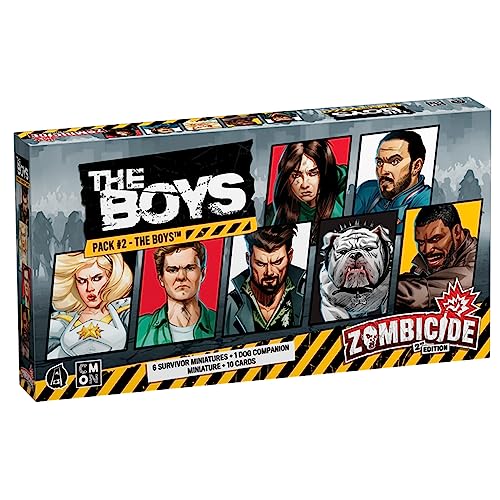 Zombicide The Boys Character Pack #2 - Survivors from The Boys for Epic Zombie Action! Cooperative Board Game for Ages 14+, 1-6 Players, 60 Minute Playtime, Made by CMON