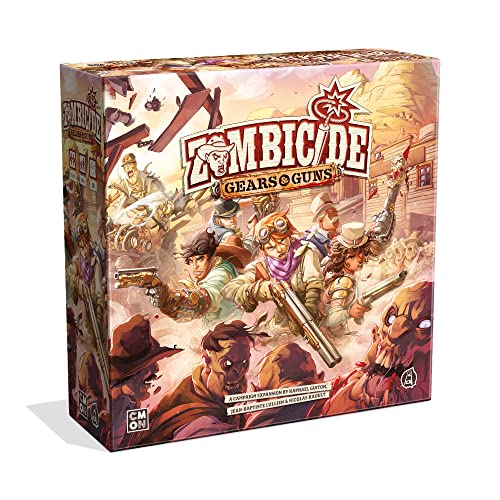 Zombicide: Undead or Alive Board Game Gears & Guns Expansion,Juego de mesa de estrategia,Juego cooperativo para adultos,Juego de mesa de zombies,Tiempo de juego promedio 1 hora,Hecho por CMON