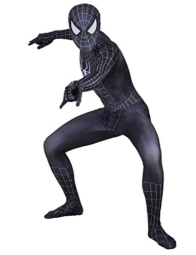ZXDFG Lujo Disfraz Spiderman No Way Home Adulto Hombre Disfraces De Spiderman Adulto Mujer Trajes De Spiderman Original Para Adulto Cosplay Disfraz Spiderman Adulto Negro Para Halloween Carnaval