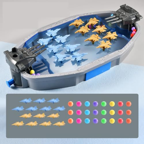 ZZPXMY Pinball Juegos de Mesa de sobremesa Dos Jugadores contra Disco máquina catapulta Padres-Hijos Sparring Interactivo Barco Pinball (Juguetes de la Fuerza Aérea)