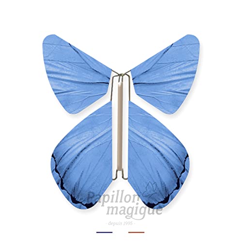 10 tarjetas de mariposa volantes + 10 mariposas mágicas azules, especial anuncio de nacimiento, fiesta de bebé, cumpleaños, boda