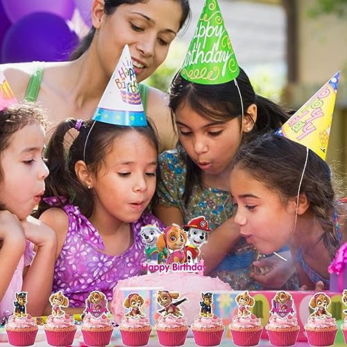 13 Piece Cake Topper Birthday Cake Topper Girls Cake Sticks Decoration Birthday Cake Decoration Cupcake Topper for Kids Girls Birthday Decoration