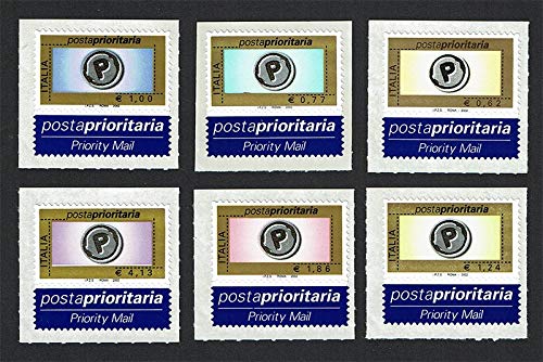2002 Posta Prioritaria Serie Completa SAS.2596/2601