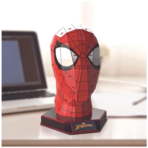 4D Build Kit de Maqueta de Rompecabezas en 3D de Spider-Man de Marvel, 82 Piezas, para Decoración de Escritorio, Juguetes de Construcción, Rompecabezas en 3D para Adultos y Niños a Partir de 12 Años
