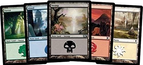 500 Magic: The Gathering Basic Lands - 100 of Each Land Type (Plains, Islands, Swamps, Mountains, Forests) by Magic: the Gathering