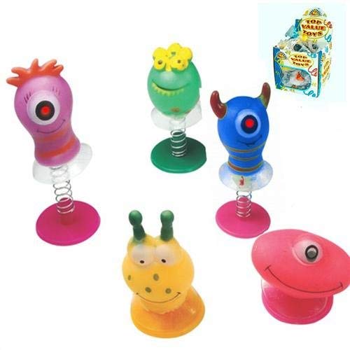 6 Assorted Jump Pop Up Monster Toys / Childrens Kids Party Bag Fillers Boys by Childrens Party Accessories