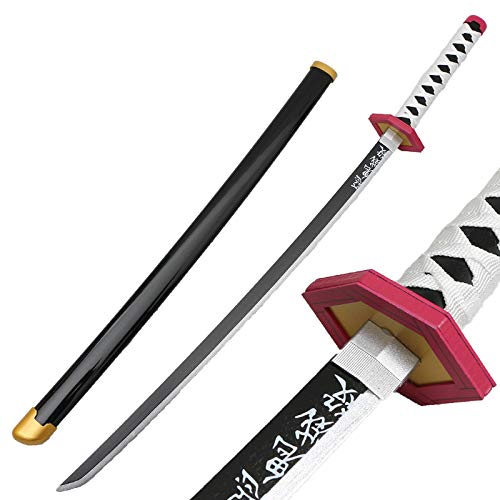 Accesorio de Espada de Madera, Espada de Cosplay de Demon Slayer para Rengoku Kyoujurou, Juguetes de Armas 1: 1, Cuchillo Ninja de Anime, Accesorio de Arma de Madera, 104 cm, I