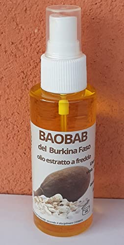 Aceite Puro de Baobab de Burkina Faso (100 ml) para Rostro y Cuerpo, sin Refinar, Prensado en Frío, de Acción Antiedad por su Alto Contenido en Vitamina E - Producto de Comercio Justo