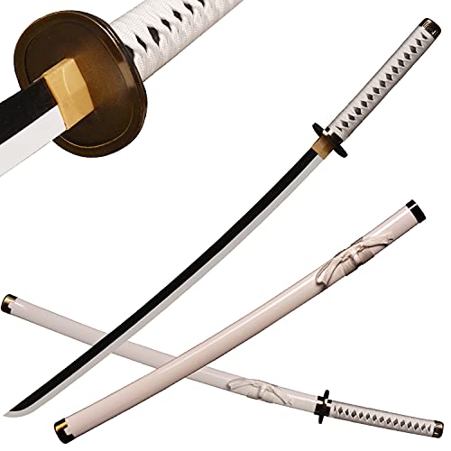 ACTASITEMS Espada japonesa Zoro Anime Cosplay Espada de madera - 104 cm, wado ichimonji Katana