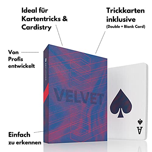 AEY Catcher® Cartas – Regalos para Hombres – Edición Velvet Cartas de póquer – Larga Durabilidad – Cartas mágicas – Tarjetas de póquer – Cardistry