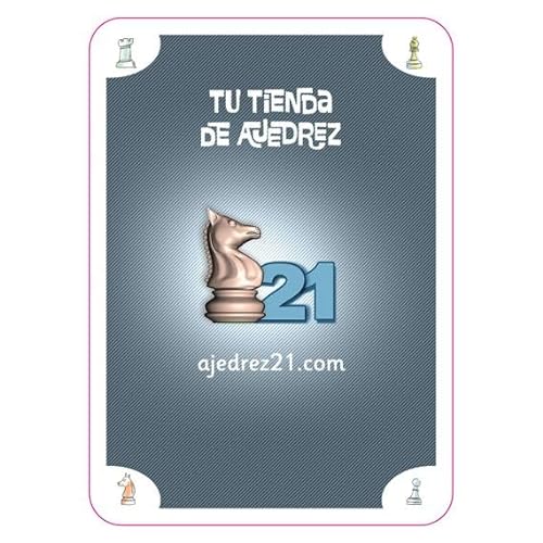 Ajedrez21 Cartas de la Suerte de ajedrez, Ideal para Aficionados y Clubes, para Aumentar la Creatividad y diversión de niños y Adultos