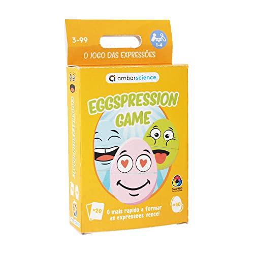 ambarscience Eggspression Game - Juego de Cartas para Testar la Rapidez de los Niños 3+ en Formar Las Expressiones.