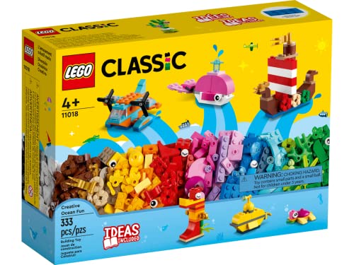 Ameet Verlag Lego Classic 11018 - Juego creativo de diversión marina y revista Lego Explorer n.º 6, incluye excavadora Polybag 11965