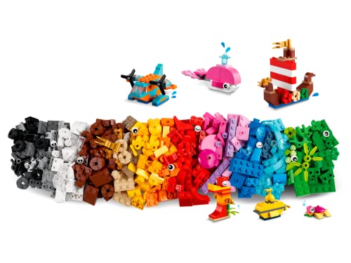 Ameet Verlag Lego Classic 11018 - Juego creativo de diversión marina y revista Lego Explorer n.º 6, incluye excavadora Polybag 11965