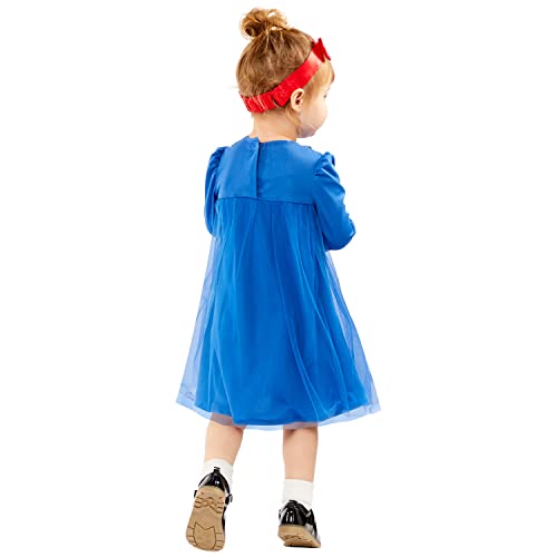 amscan 9916146 - Disfraz oficial de Roald Dahl Matilda para el Día Mundial del Libro del Bebé Edad: 3-6 Meses