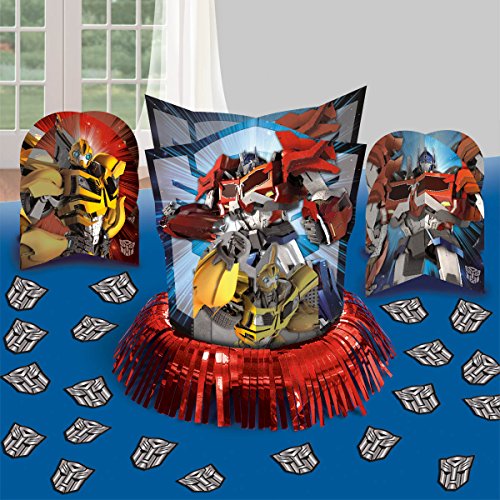 Amscan Mighty Transformers Birthday Party Assorted Table Decorating Kit , 12, Blue by Amscan