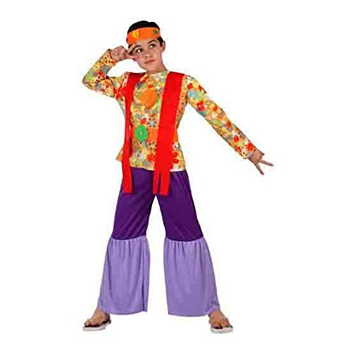 Angel Tomas S.A. - Disfraz de hippie para niño, talla 4, 10-12 años