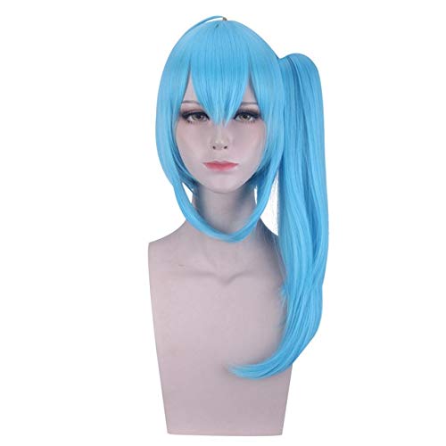 Anime Bilibili Mascot 22 33 peluca azul disfraz de Cosplay pelo sintético disfraz de Halloween pelucas de juego para mujeres + gorra gratis Pl-342