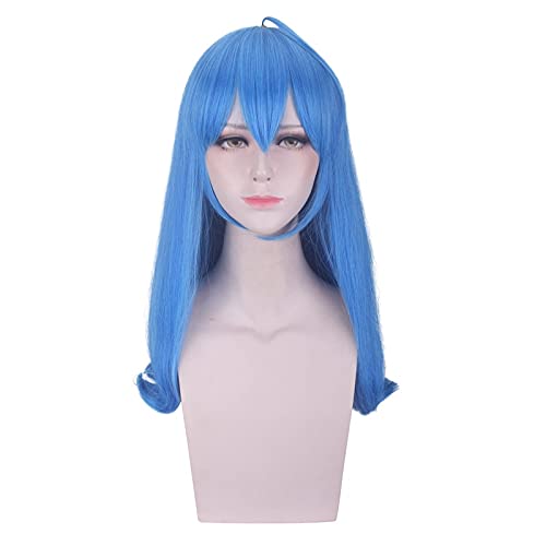 Anime Bilibili Mascota 22 33 Azul Cosplay Peluca de Pelo Sintético Halloween Disfraz Fiesta Play Pelucas para Mujeres + Gorra Gratis