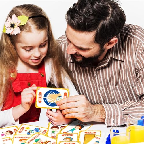 ANQISHI Tarjetas Antónimas - 50 Hojas de Tarjetas Flash de Aprendizaje para niños - Juguetes Montessori para el Aprendizaje temprano de Primaria para niños y niñas de 3 a 6 años, Actividades