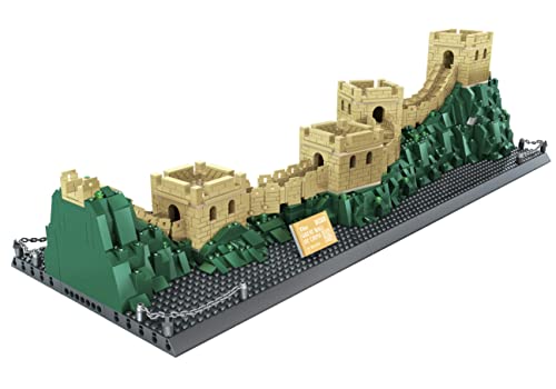 Apostrophe Games Great Wall of China - Juego de bloques de construcción (1407 piezas) de la gran pared de China famosa serie de monumentos - Modelo de arquitectura para niños y adultos