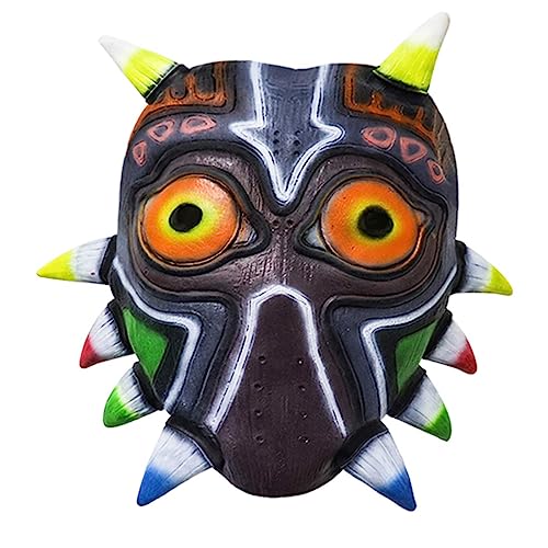 Applysu Máscara de Majoras 3D realista de látex de lujo para adultos, The Legend of Zelda, cubierta facial para Halloween, cosplay, accesorios para disfraz (3)