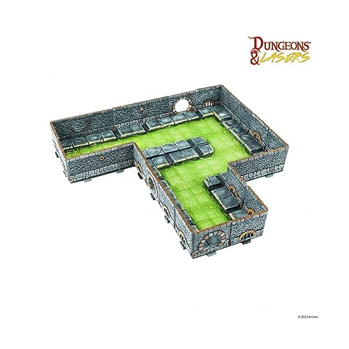 Archon Studio Dungeons & Lasers: Sewers Core Set Miniature Terrain - Sin pintar Compatible con DND y otros juegos de rol de mesa
