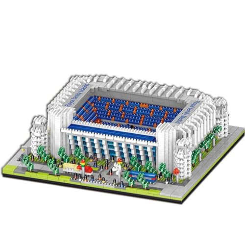 ArrGo Juego de Bloques de construcción Mini Bloques España Real Madrid Estadio de fútbol Kit de Modelo arquitectónico Juguetes arquitectónicos Famosos no compatibles con le/go 4030piezas