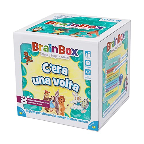 Asmodee - BrainBox: Hubo Una Vez (2022), Juego para Aprender y Entrenar Mente, 1+ Jugadores, 4+ Años, Ed. en Italiano