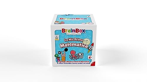Asmodee - BrainBox: Mi Primera Matemática - Juego para Aprender y Entrenar Mente, 1+ Jugadores, 4+ Años, Edición en Italiano