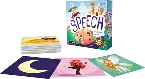 Asmodee Cocktail Games - Speech - Juegos de Mesa - Juegos de Cartas - Juegos para niños a Partir de 8 años - 3 a 12 Jugadores - Versión Francesa