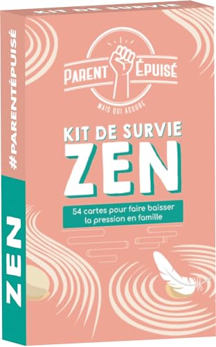 Asmodee Funomenum - Padre agotado: Kit de Supervivencia Zen - Juegos de Mesa - Juegos de Cartas - Juegos para niños a Partir de 4 años - 2 Jugadores - Versión Francesa