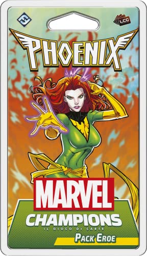 Asmodee - Marvel Champions El Juego de Cartas: Phoenix - Expansión, Pack Héroe Fénix, Edición en Italiano