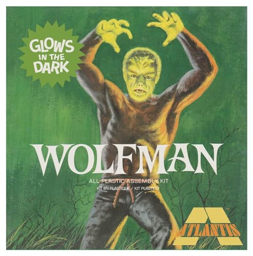 Atlantis AMCA450 1/8 Lon Chaney Jr, The Wolfman, Limited Edition - Kit de kit para maquetas (multicolor)