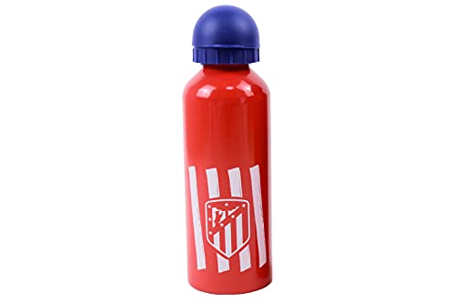 Atlético de Madrid, Botella Cantimplora de Aluminio, Producto Oficial Atlético de Madrid, Capacidad 500 ml, Color Rojo, Azul y Blanco (CyP Brands)