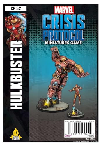 Atomic Mass Games, Hulkbuster: Marvel Crisis Protocol, Miniatures Game, Ages 14+, 2 Players, 45 Minutes Playing Time,Multicolor,FFGCP52