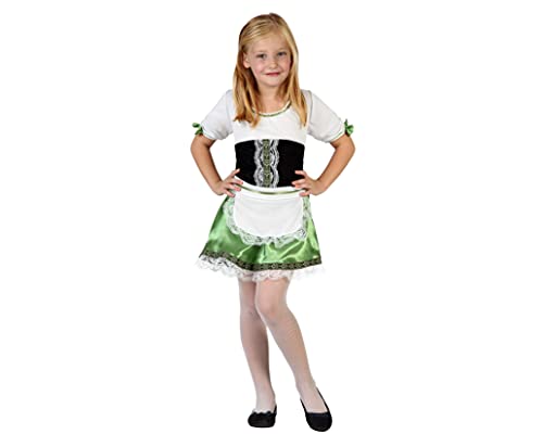 Atosa disfraz aleman niña infantil verde 5 a 6 años