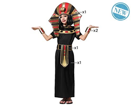 Atosa disfraz egipcia niña infantil negro 5 a 6 años