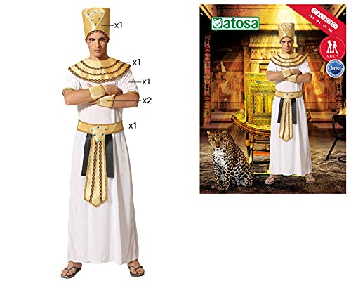 Atosa disfraz egipcio hombre adulto faraón blanco M