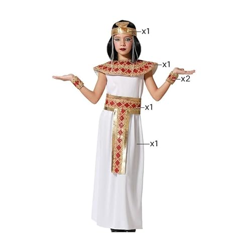 Atosa disfraz faraona blanco y dorado 3 a 4 años