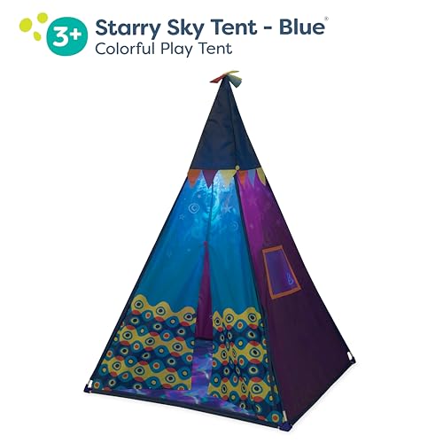 B. Toys – Carpa para Jugar – Tienda Azul para Interiores – Luz incorporada – Tienda para niños – 3 años + – Starry Sky Tent - Azul