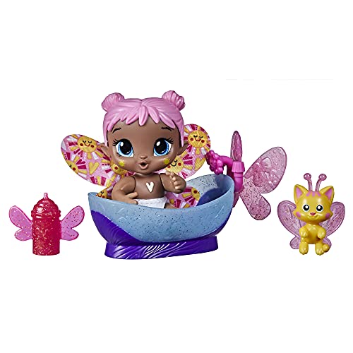 Baby Alive Glo Pixies Minis Doll, Bubble Sunny, muñeca que brilla en la oscuridad para niños a partir de 3 años, juguete Pixie de 3.75 pulgadas con amigo sorpresa